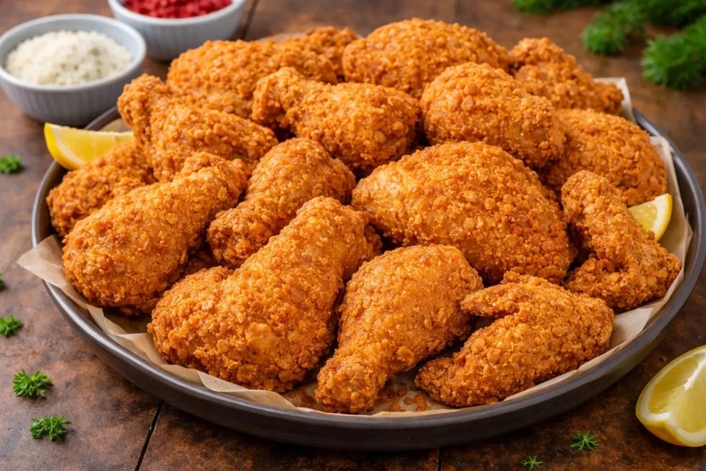 Pollo frito a domicilio en Managua